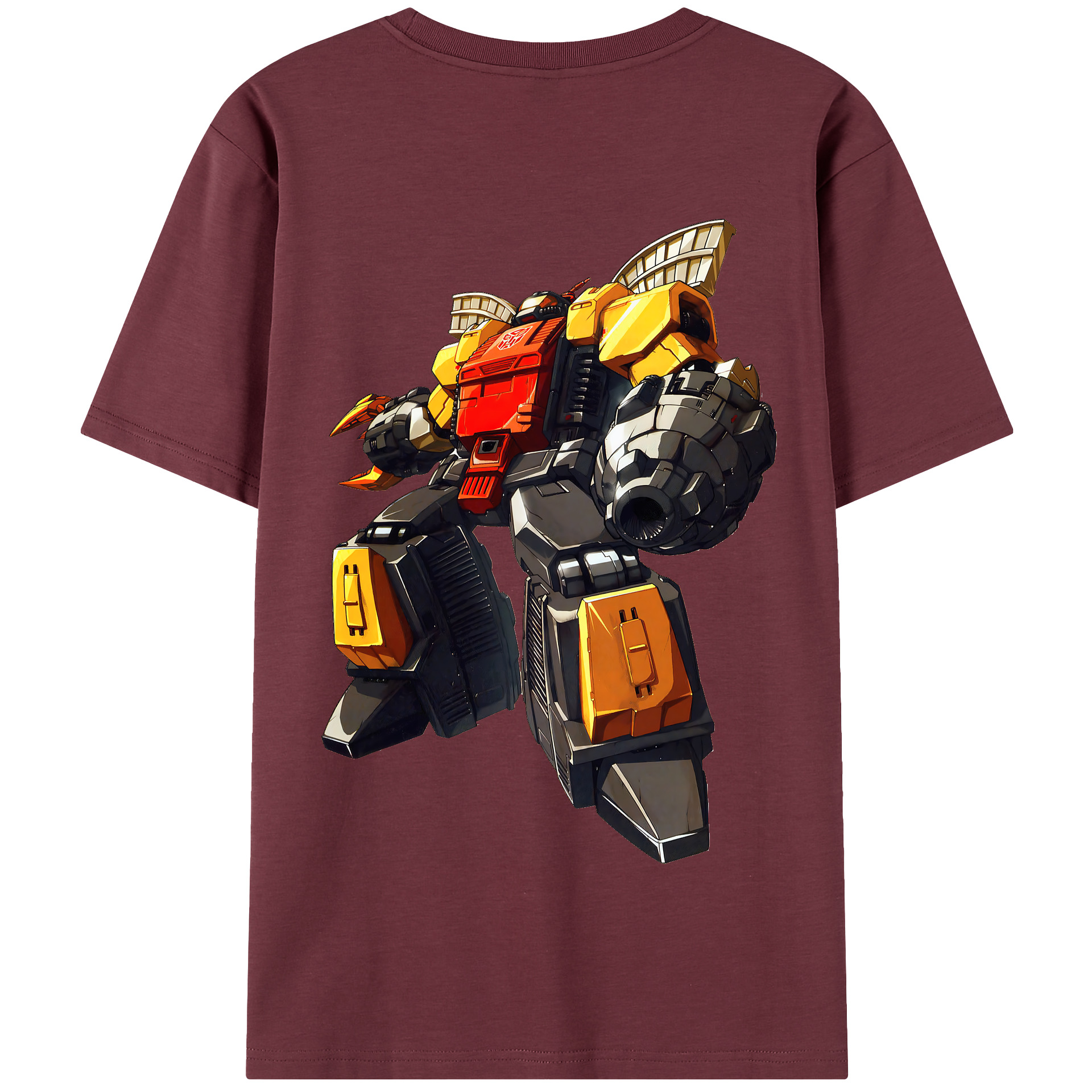 （画像用） Transformers トランスフォーマー 綿100％半袖Tシャツ（背面プリント）